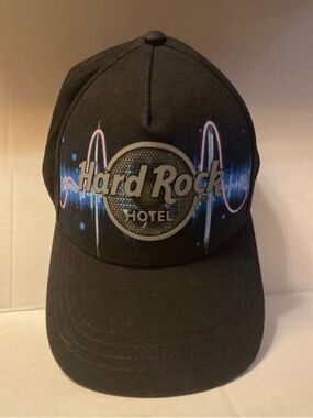 Hard Rock Hotel Black Graphic Baseball Cap